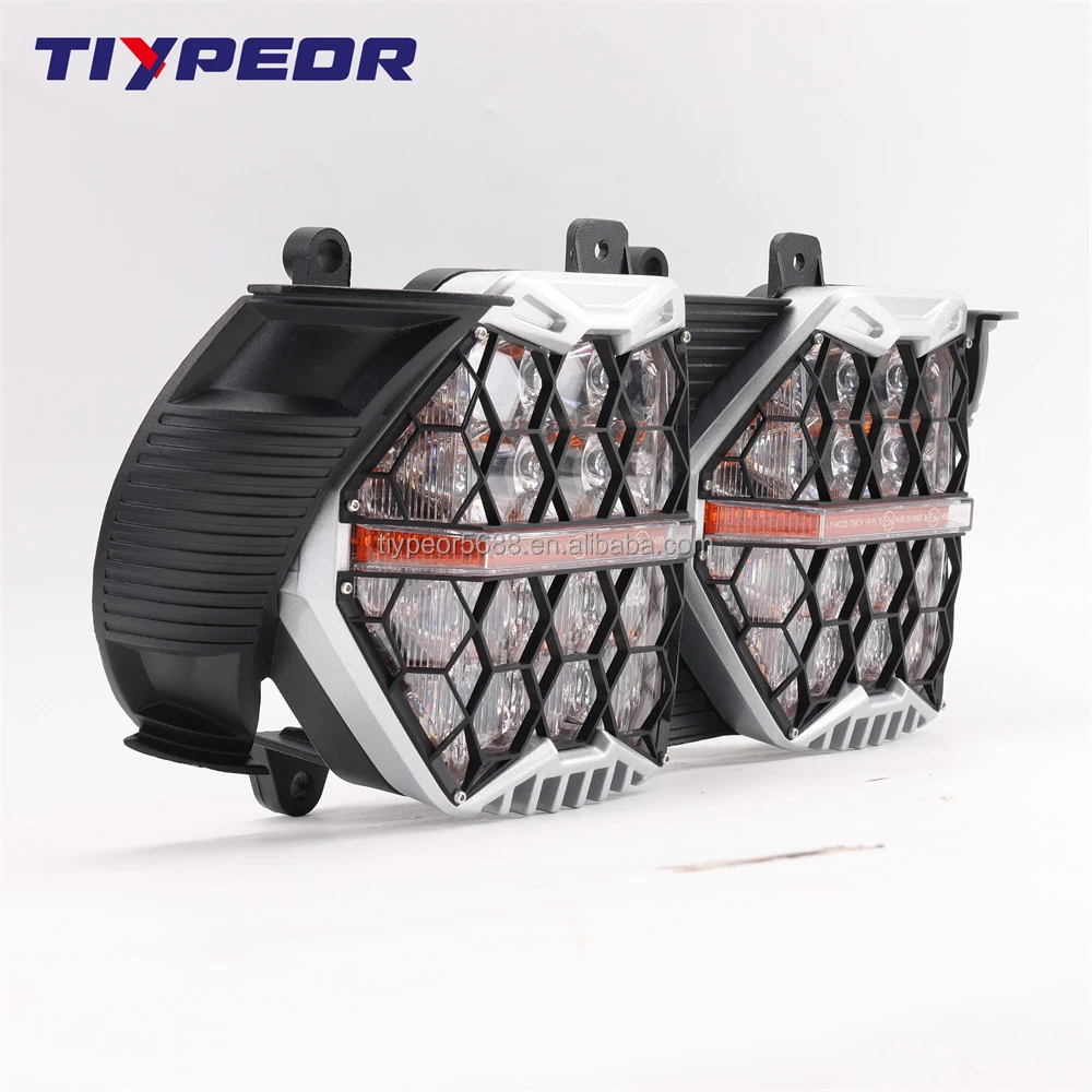 product tiypeor emark dot approved dual led drl sealed beam headlight moto headlamp drl for harley motorcycle road glide 2015 2023-10