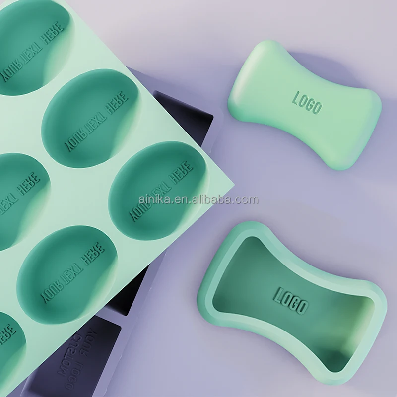 Soap Mold Factory Custom Round Rectangular Silicone Custom Logo Moulds Cake Tools Moule Silicone