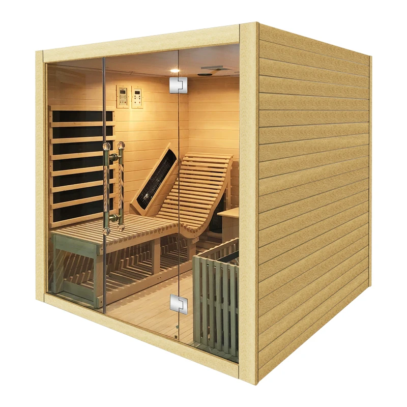 New model 4 people infrared sauna room house