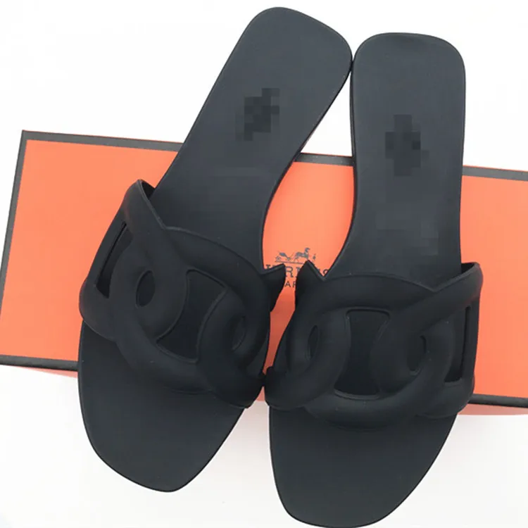 Оптовая продажа, летние пляжные туфли на плоской подошве для девочек, женские тапочки на плоской подошве, слитные шикарные туфли на плоской подошве с открытым носком для женщин