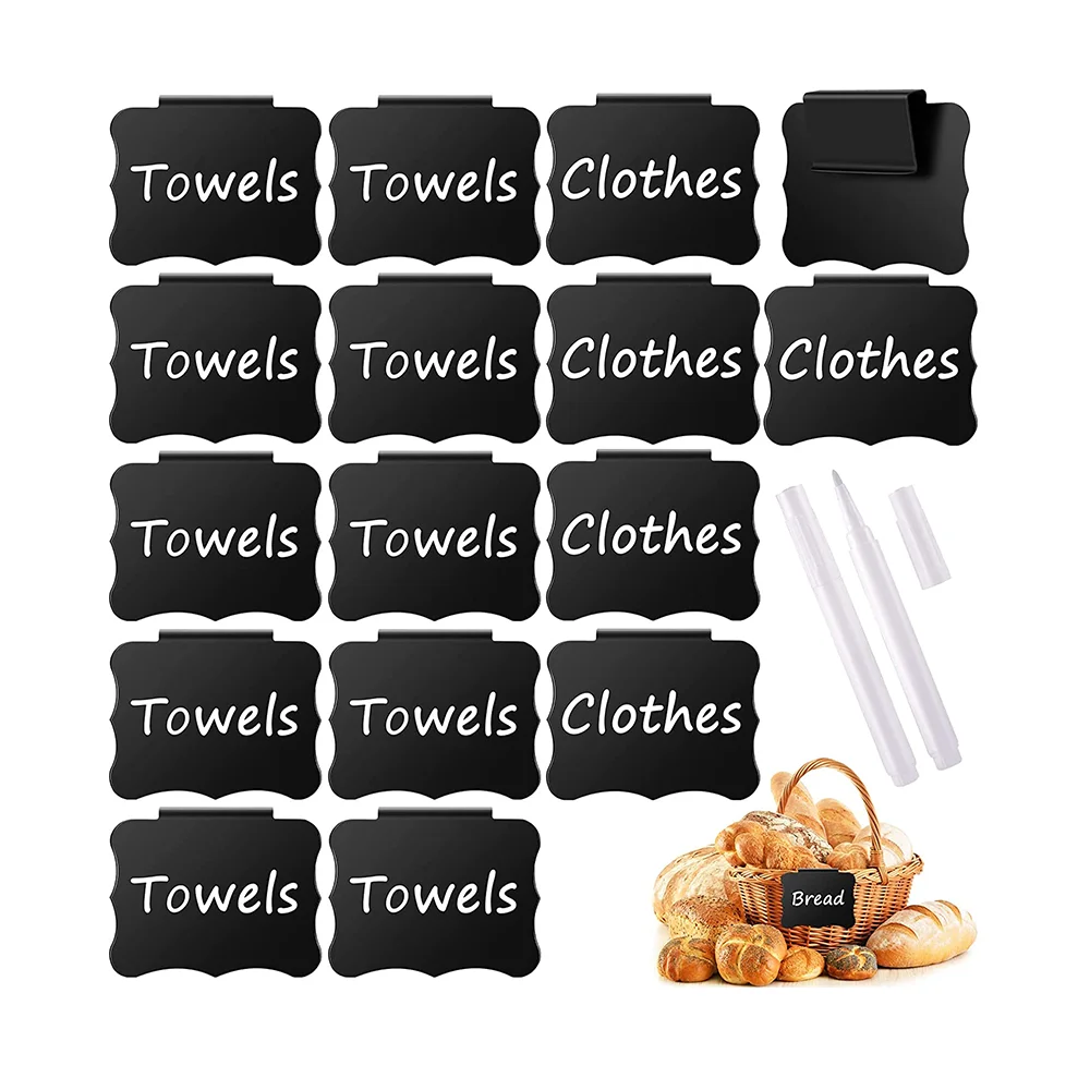 Custom Black Clip Label Holders Pantry Labels Pantry Organization