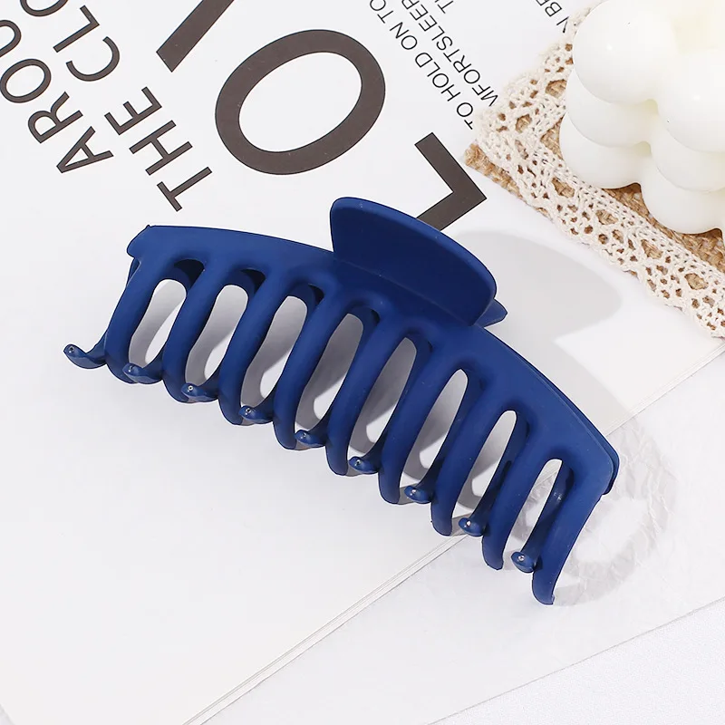 Wholesale Custom Multi Color Acetate Acrylic Hair Accessories Plastic Large Matte Hair Claw Clips For Thick Hair
