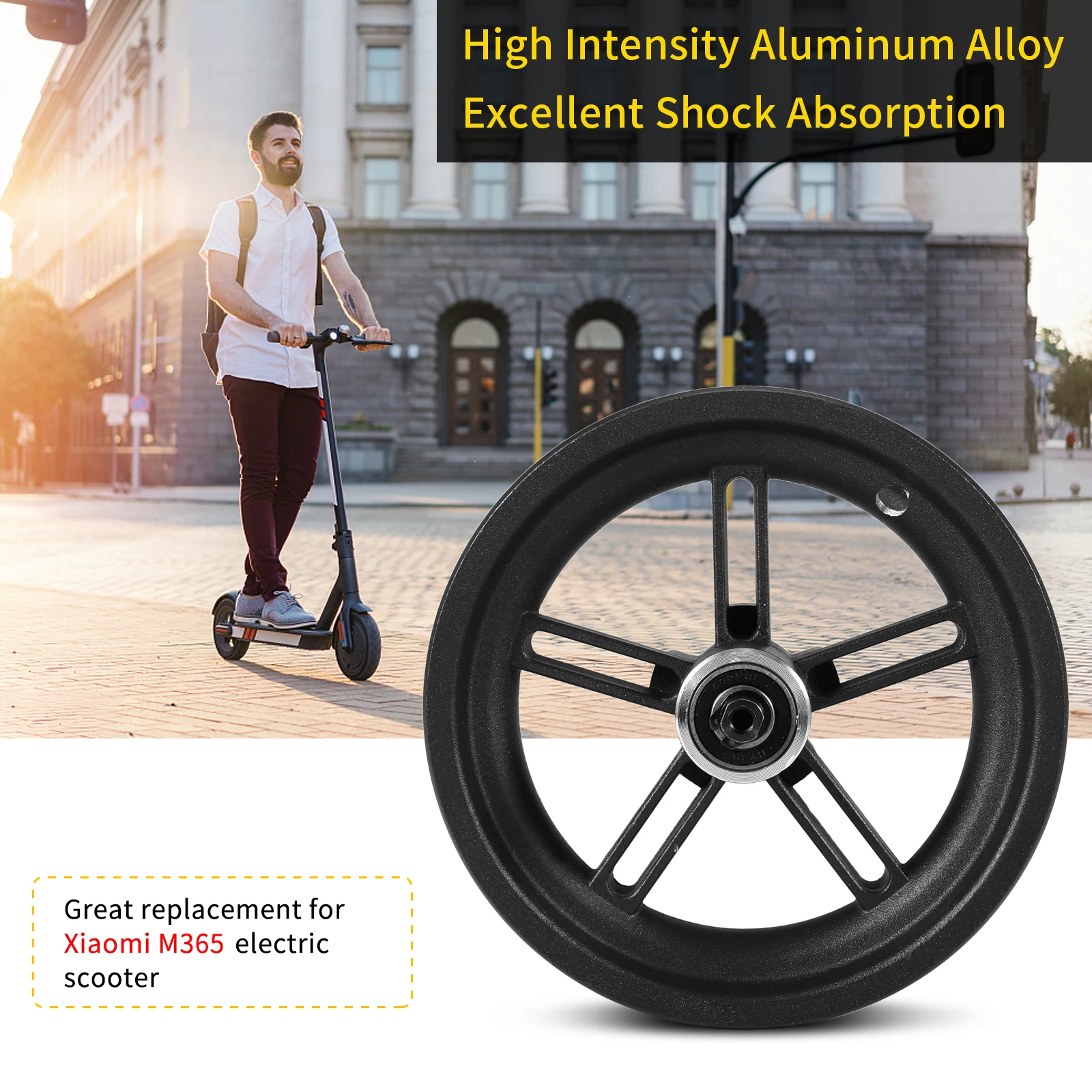 Superbsail Rear Wheel Hub For Xiaomi Mijia M365 Electric Scooter Part 8.5 Inch Wheel hub Scooter Electric 8.5 Inch Tires manufacture