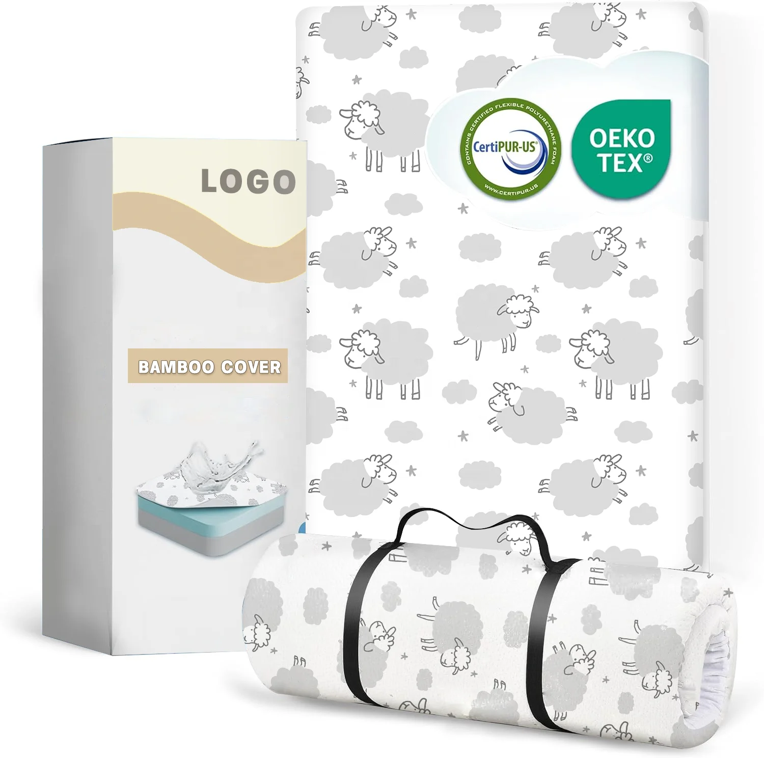 Factory Wholesale Cheap Price Breathable Bamboo Fiber Removable Waterproof Mattress Protector for Baby Crib