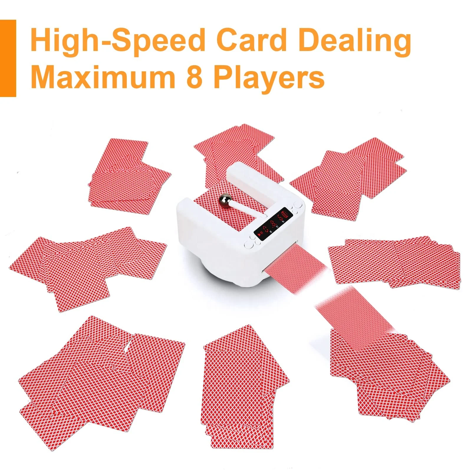 Automatic Card Dealer Machine Universal Playing Card Tool 360 Degree Rotating Card Dealer For