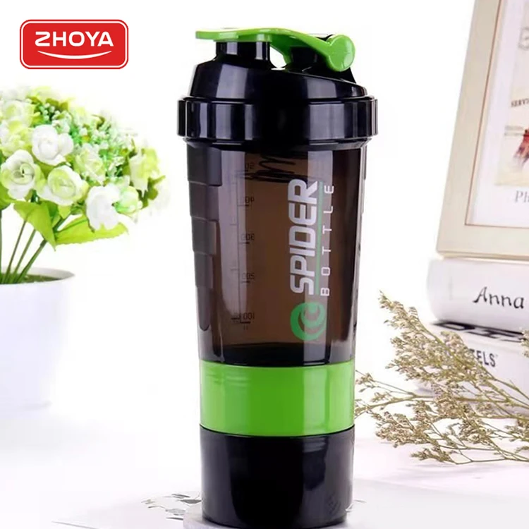 Фитнес здоровый пластик 3 слоя изготовленным на заказ логосом тренажерный зал protien шейкер бутылка без добавления бисфенола А 500 мл