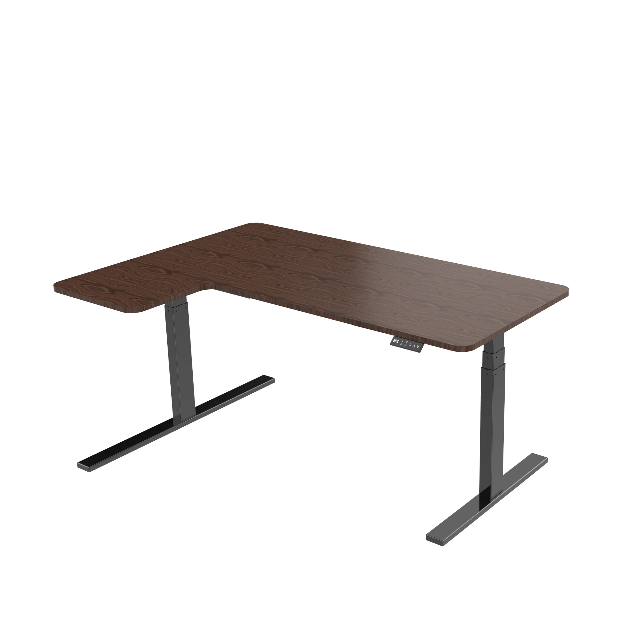 Adjustable Height Office Stand up Ergonomic Desk L Shape Electric Sit Stand Desk Frame - Image 3