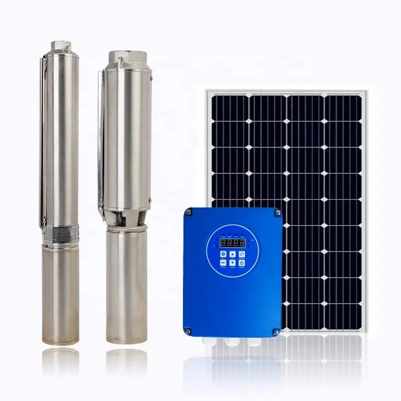 Bombas de agua sumergibles de energía solar para uso agrícola, bomba solar BLDC para riego agrícola, 1hp, 1200w, 3 pulgadas