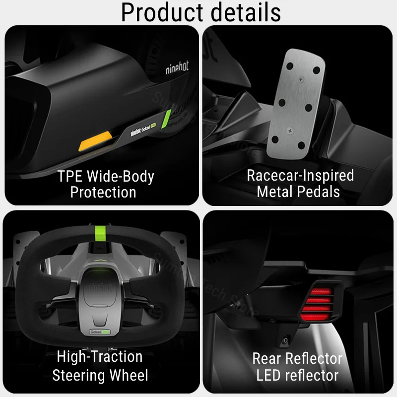 EU STOCK Ninebot от Segway Electric GoKart Pro 4800 Вт для детей и взрослых на открытом воздухе гоночный педаль Go Karting самобалансирующийся