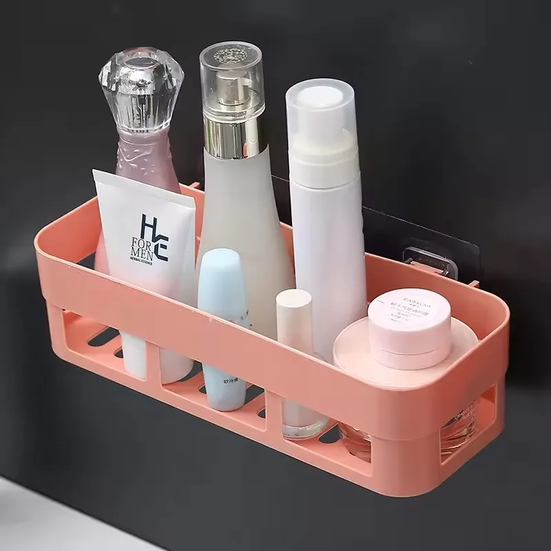 Hot Sale Wholesale Price Bathroom Shelving Wall Hanging Bathroom Perforation-Free Suction Cup Bathroom Storage Tripod