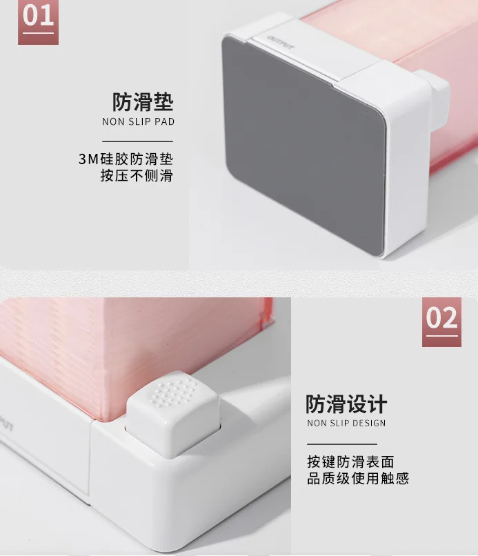 Support cosmétique pour cotons - Organisateur de coton cosmétique avec deux cylindres - Présentoir pour lavabo, bidon de salle de bain