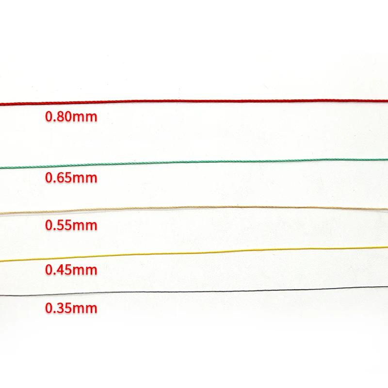 product 110 meters 100 polyester diy handmade sewing weaving thread 065mm round waxed thread for jewelry making findings-9