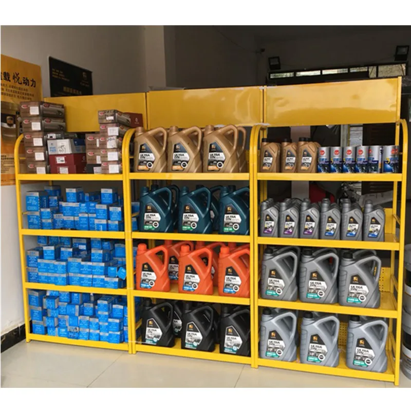 Metal Mobil Castrol Helix Shell Engine Lubricating Essential Oil Car Auto Accessories Storage Display Rack Support Customization