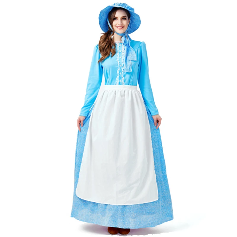 Lady Costume Little House On The Prairie Girl Cosplay Thanksgiving ...