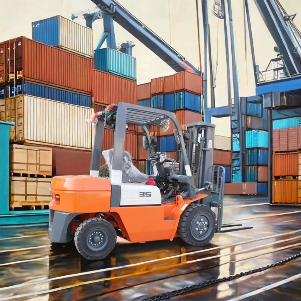 product professional manufacturers new 2ton small electric forklift pallet jack with solid 125mm tire all wheel fork-0