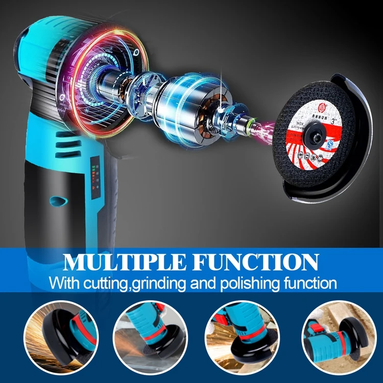 Kundenspezifische drahtlose Mini Portable Wood Steel Metal Schneidemaschine-elektrischer Winkel-Handschleifer Machine Ubear für Haus