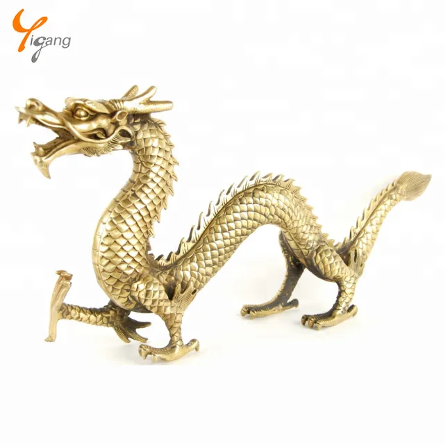 ドラゴンブロンズ像有名ドラゴン彫刻ホームデコレーション模造