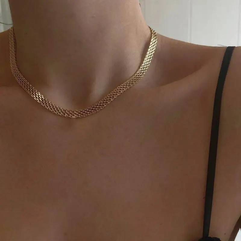 Trendy Stainless Steel 18k Gold Plated 