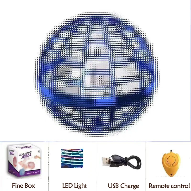 2022 горячий Летающий Спиннер, мини-Дрон-бумеранг, шар-бумеранг, волшебный 360, вращающийся, светодиодный летающий шар