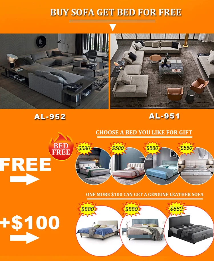 Latest Italian Modern Design Couches Living Room Furniture Sectional Fabric Modular Sofa Set