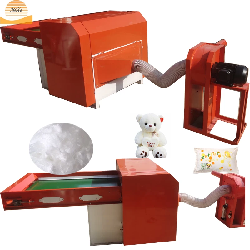 Automatic pp Cotton Waste Opener Pillow Stuffed Machine Polyester Fiber Bale Teddy Bear Toy Opening Filling