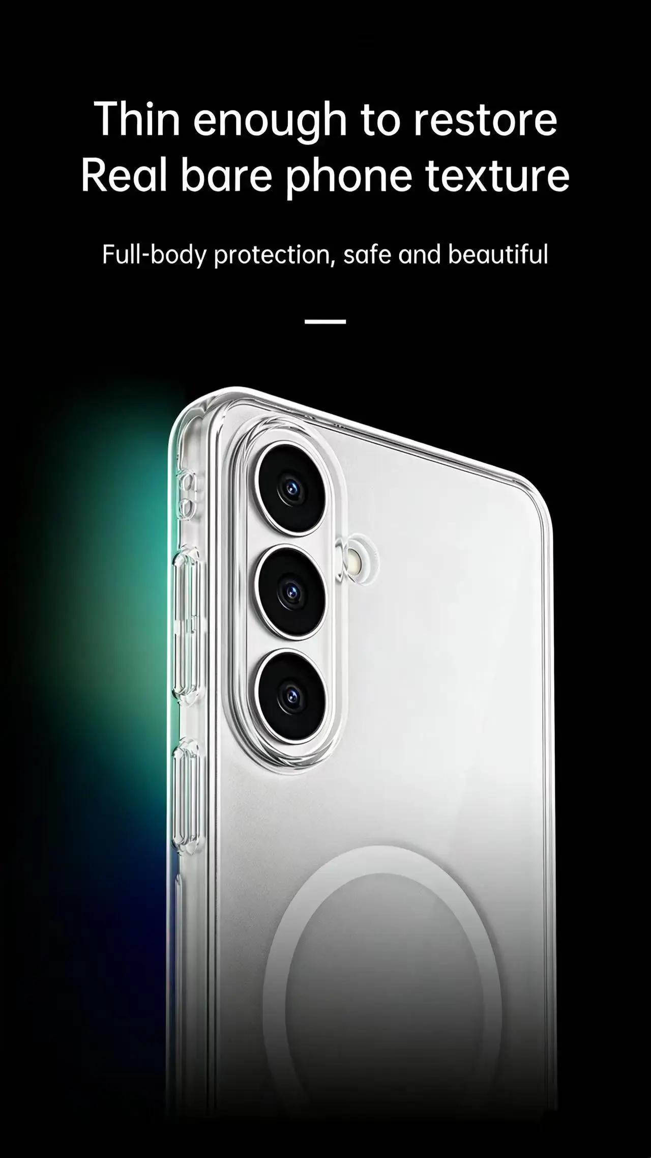 product laudtec magnetic accessories universal transparent shockproof phone case for samsung s26 pro-2