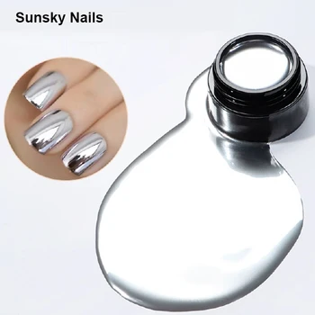 Sunsky Nails Factory Metallic Super Mirror Effect Nail Paint gel 5Ml Chrome gel beauty products for women