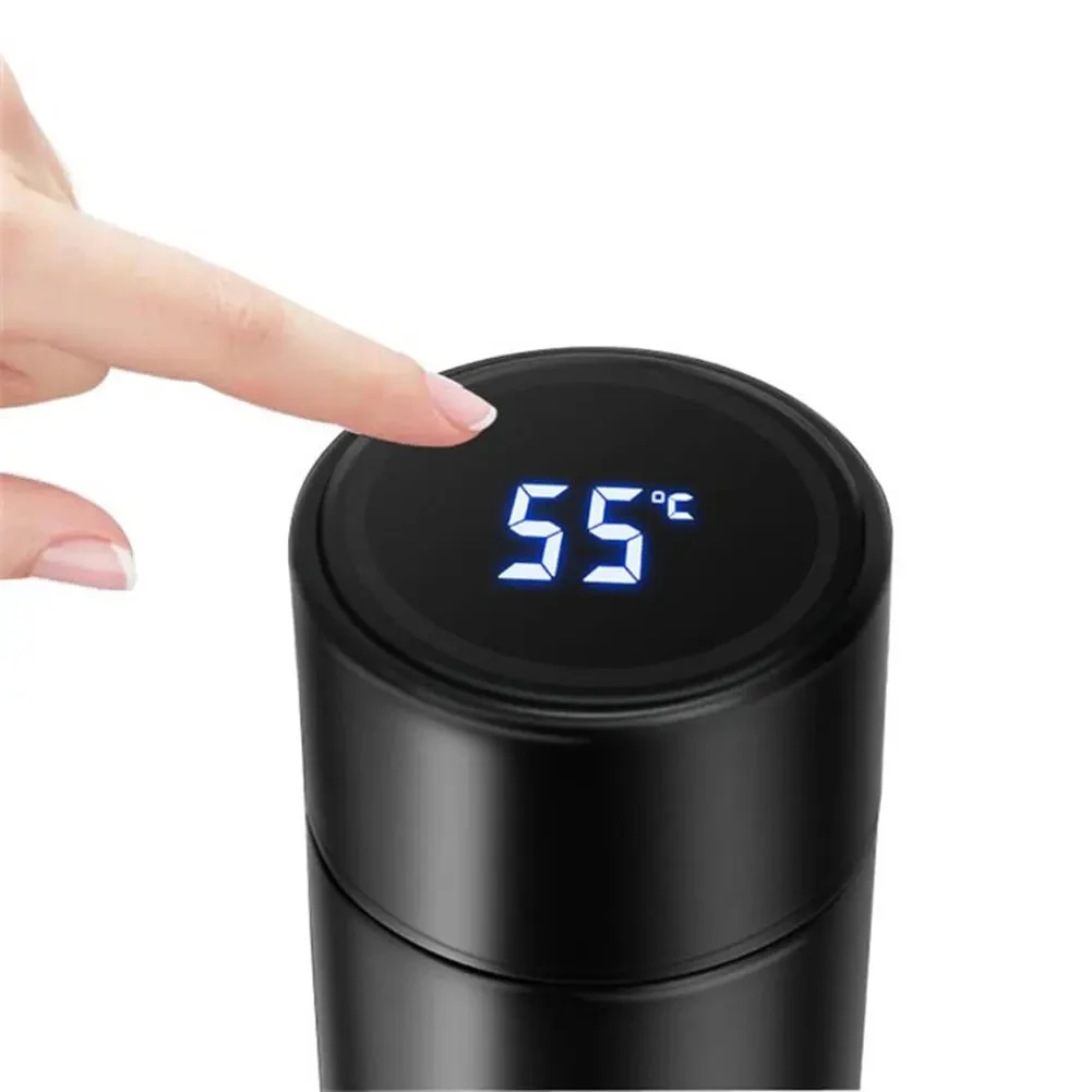 Custom 500ml Smart LED Temperature Display Insulation Stainless Steel Intelligent Vacuum Flask Water Bottle