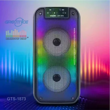 Gts-1873 Double 4 Inch Party Speaker - Wireless & Colorful
