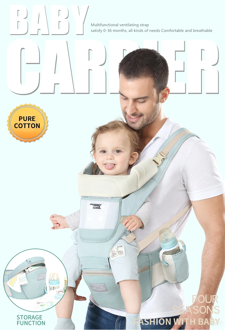 Multifunctional Comfort Kangaroo Ergonomic Face To Face Waist Stool