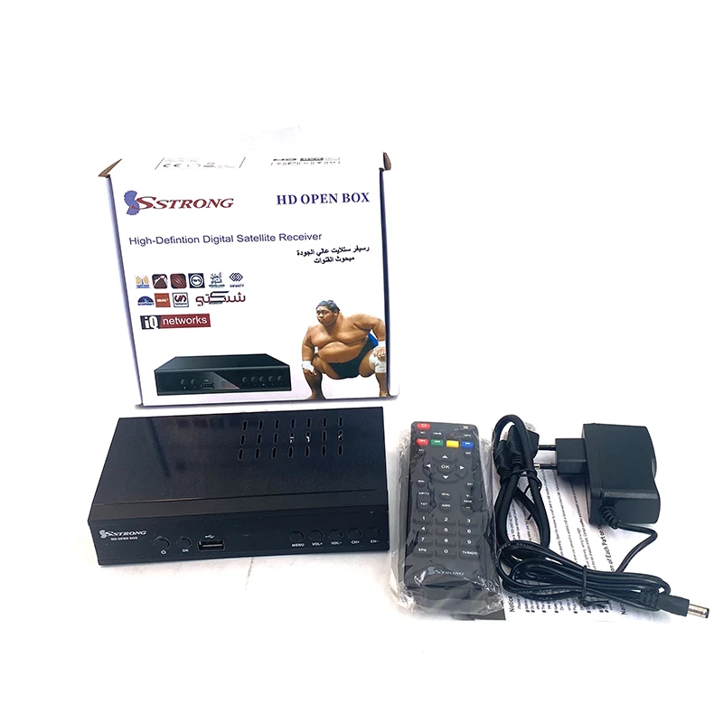 Full HD STB Satellite Receiver With Biss Key Function Small Tv Box Strong Receiver