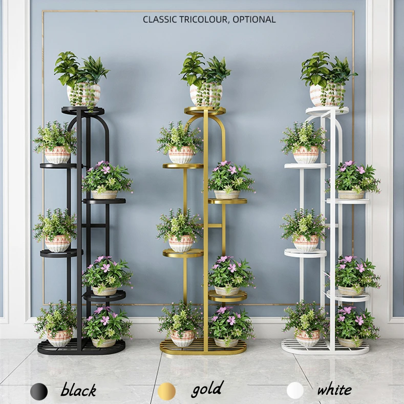 Flower Pot Shelf Living Room Rack Iron Flower Display Stand Metal Buy