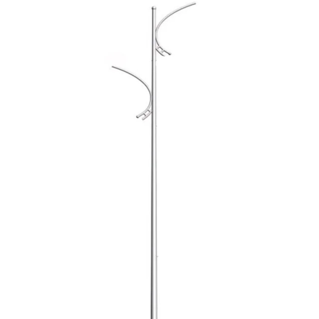Phoebus Light Q235 Steel 7meters Conical Shape Hot-dip Galvanized Double Arms High Mast Street Pole