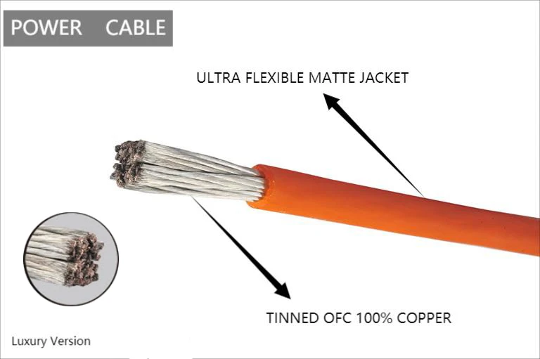 Jld Custom Car Audio Cable 2 Awg Power Cable Oxygen Free Copper