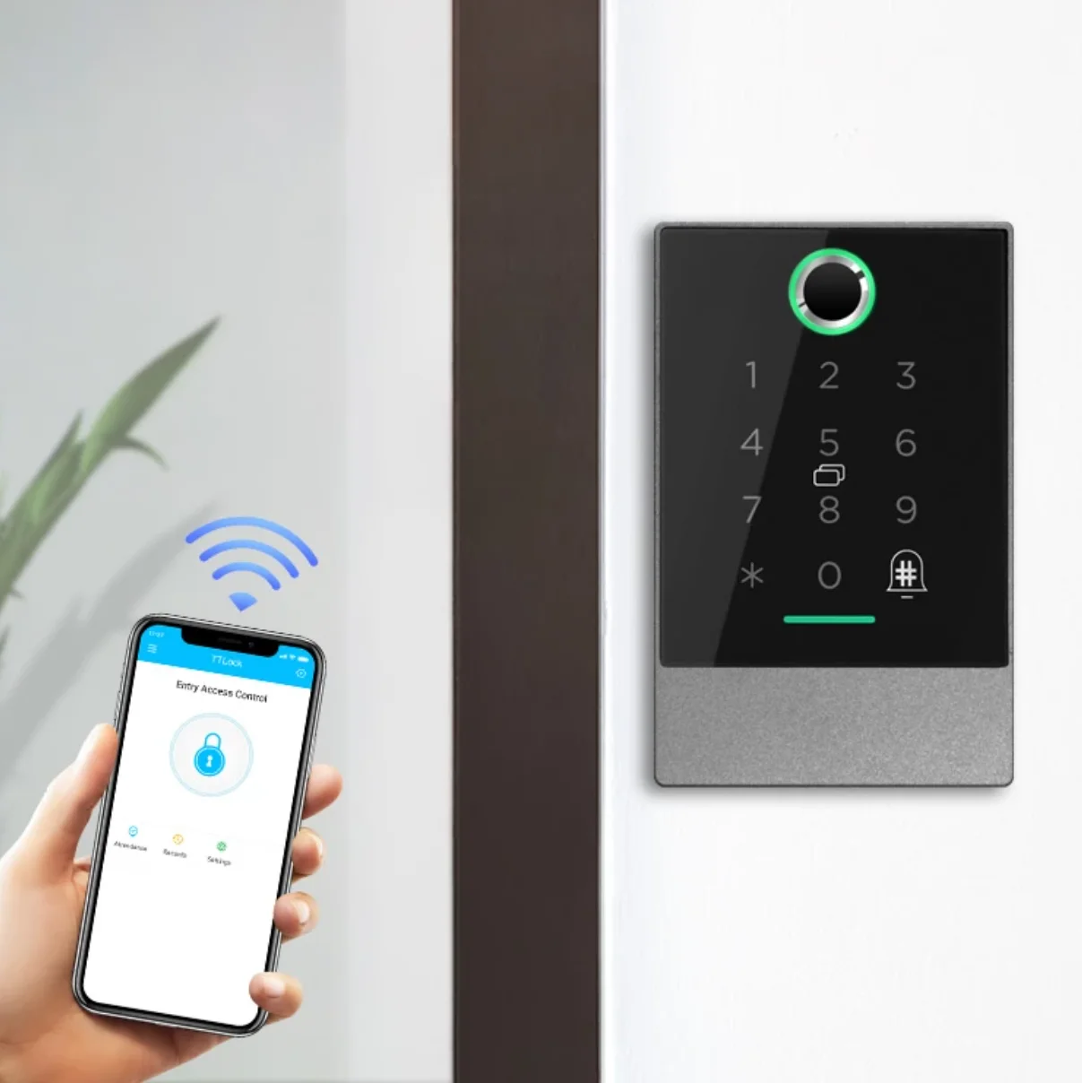 K2F TT Lock Access Control Biometric Fingerprint Reader Access Control With MF Card Reader Optional WIFI Access Control