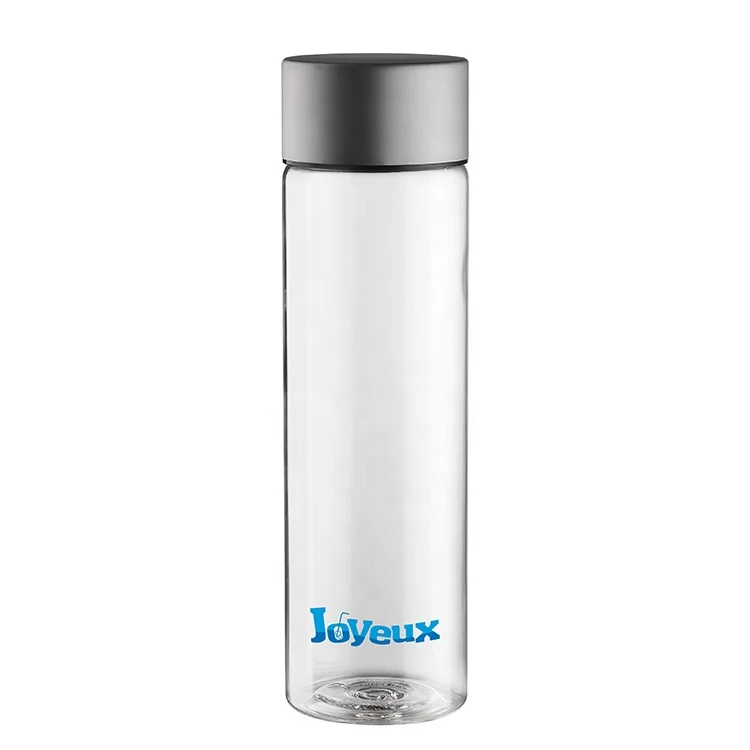 Low Price Voss 1 Liter Unique Custom logo Large Capacity Sport Water Bottle Plastic With Wide Mouth Modern Black Transparent