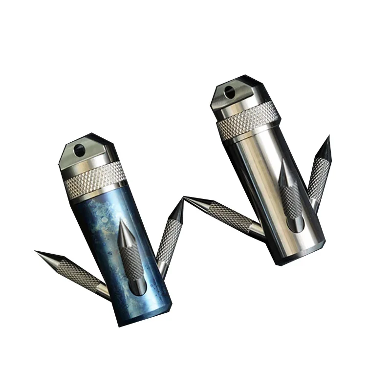 EDC チタン合金カプセルグラップリングフック防水収納ボックスコンテナ