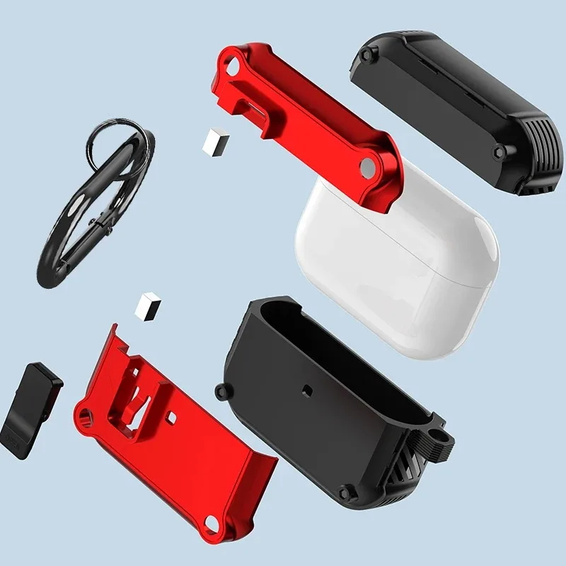Hot Selling Security Lock Cover Case for AirPods Pro 2 Shockproof PC TPU Case for Air Pods Pro airpods 1 2 3 4 Cover
