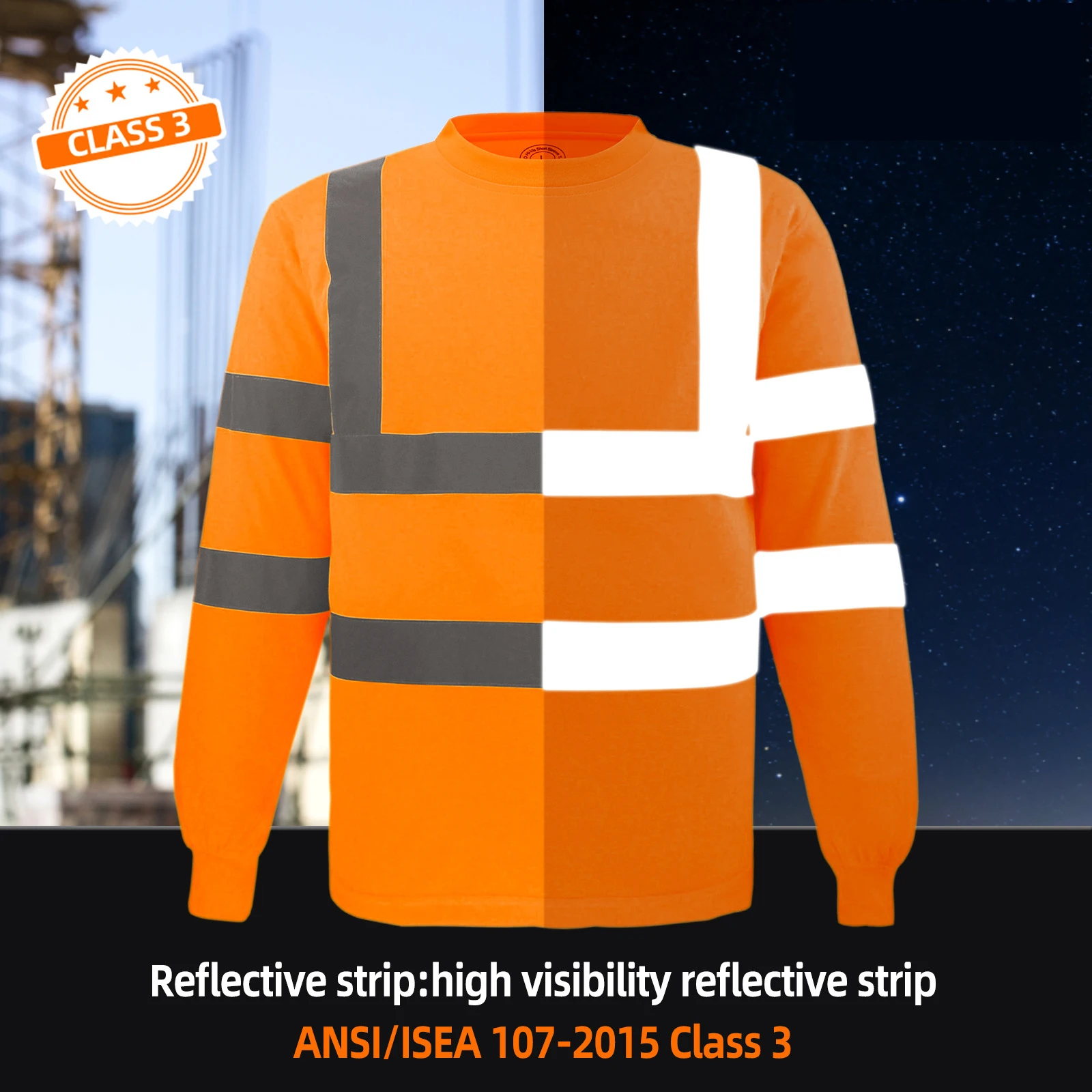 2024 Reflective Safety Clothing Hi Vis Workwear Shirts