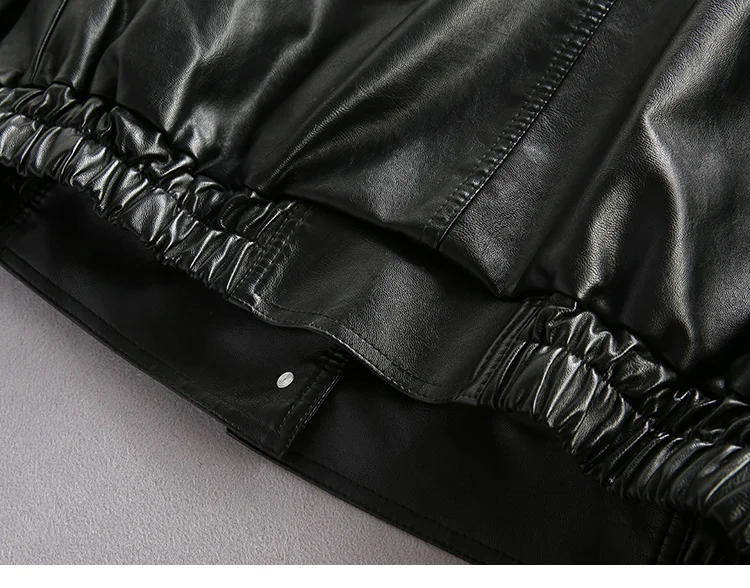 Men's Embroidered Leather Jacket Loose Casual Winter Style_voghion.com