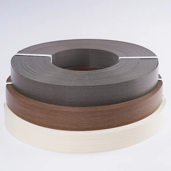 High Quality Wooden Grain PVC Edge Banding Plastic Table Desk Customized Edging Band Strip For Furniture Cabinet