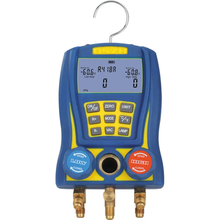 High Accuracy Measuring Instruments Lcd Display Hvac Gauges Digital