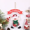 Muñeco de nieve navideño rojo