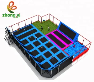 Big Kids Jump Outdoor Spider Wall Trampoline Park Equipment Commercial Fitness Indoor Trampoline