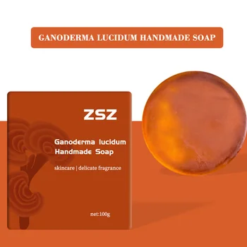 ZSZ Ganoderma Luxury Portable Soap Herbal De Main Savon blanchissant Pour La Peau Artisanal Handgemachte Seife Sapone Zeep