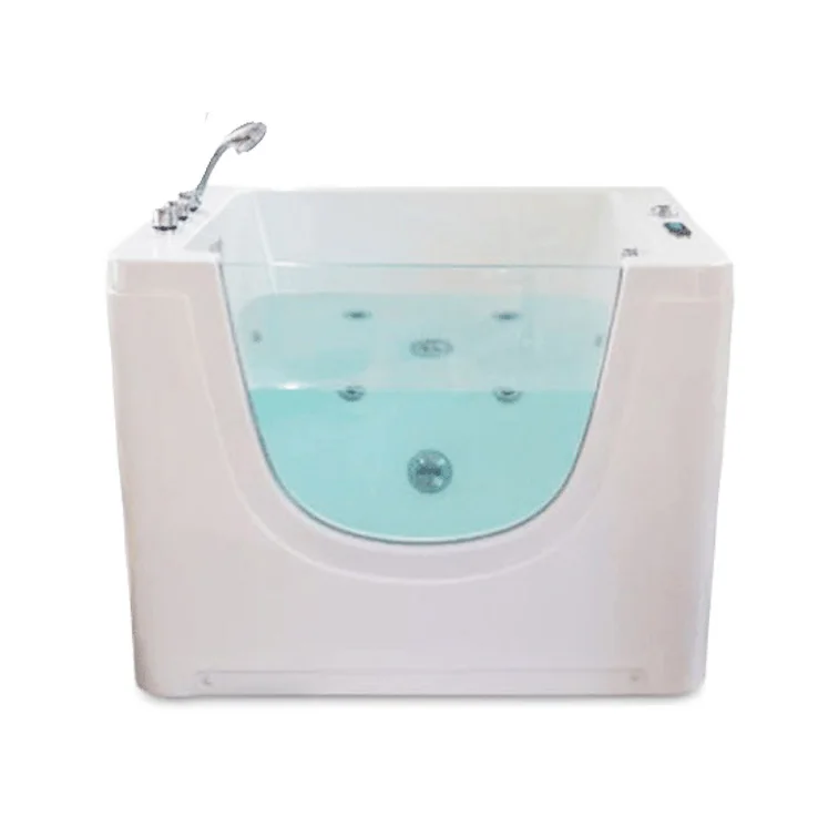 43 Inch Thermostatic Baby Spa Bathtub Acrylic Air Bubbles