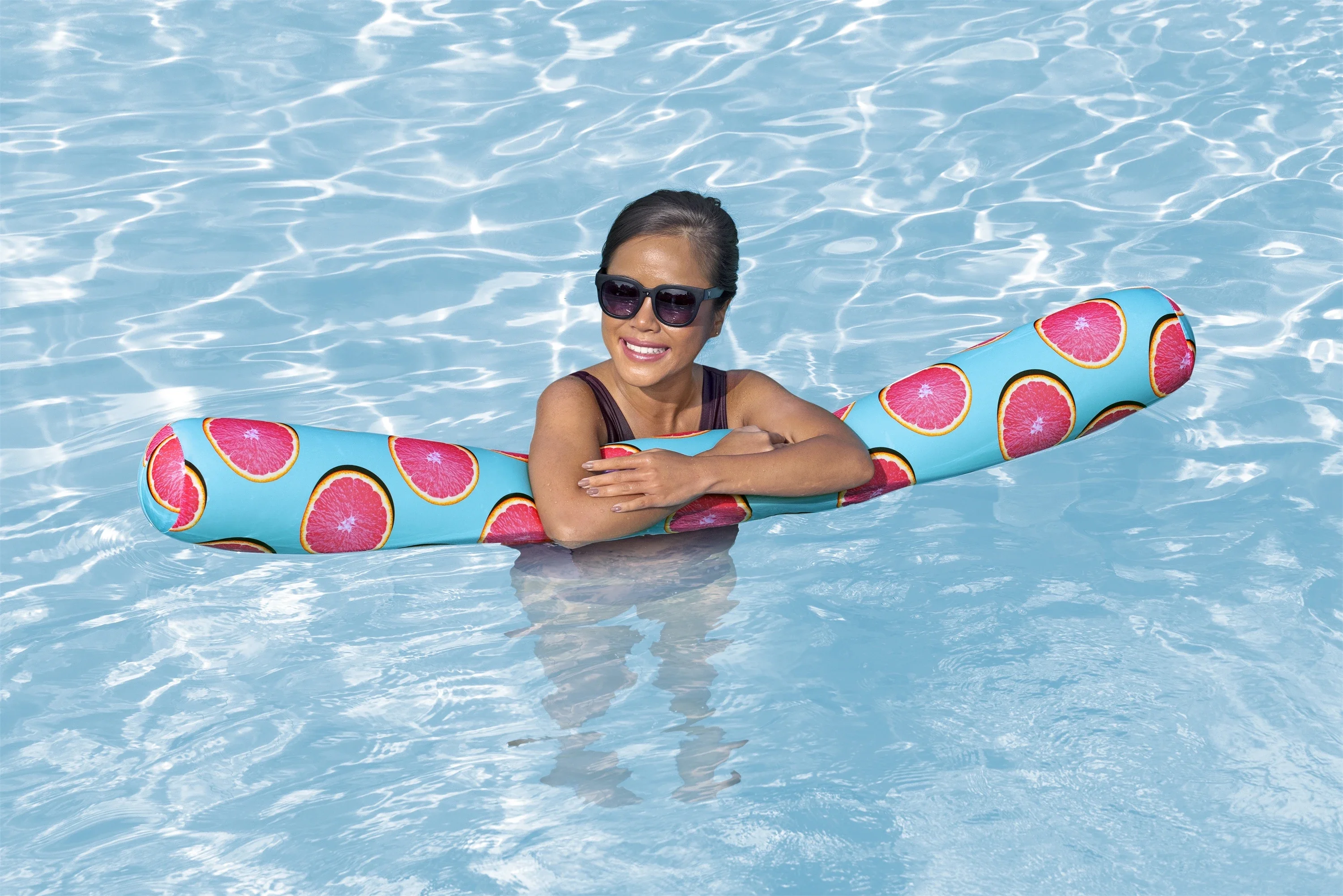 Bestway 43734 Colorful Swimming Pool Summer Item Round Floating Soft Foam Kids Pool Safe Fabric Foam Noodles for Kids