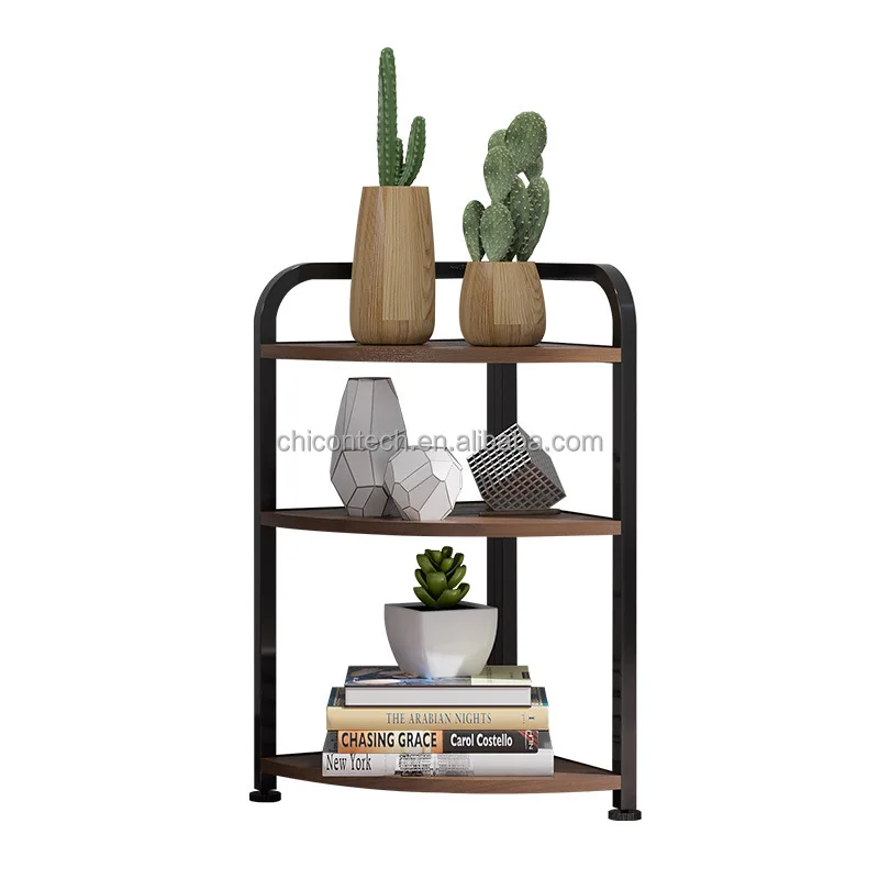 Shelf Storage Holders 4 Tier Corner Display Rack Multipurpose Shelving