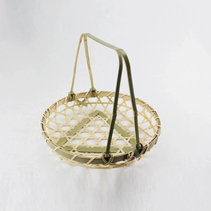 new style and light round bamboo weaving basket steamer basket