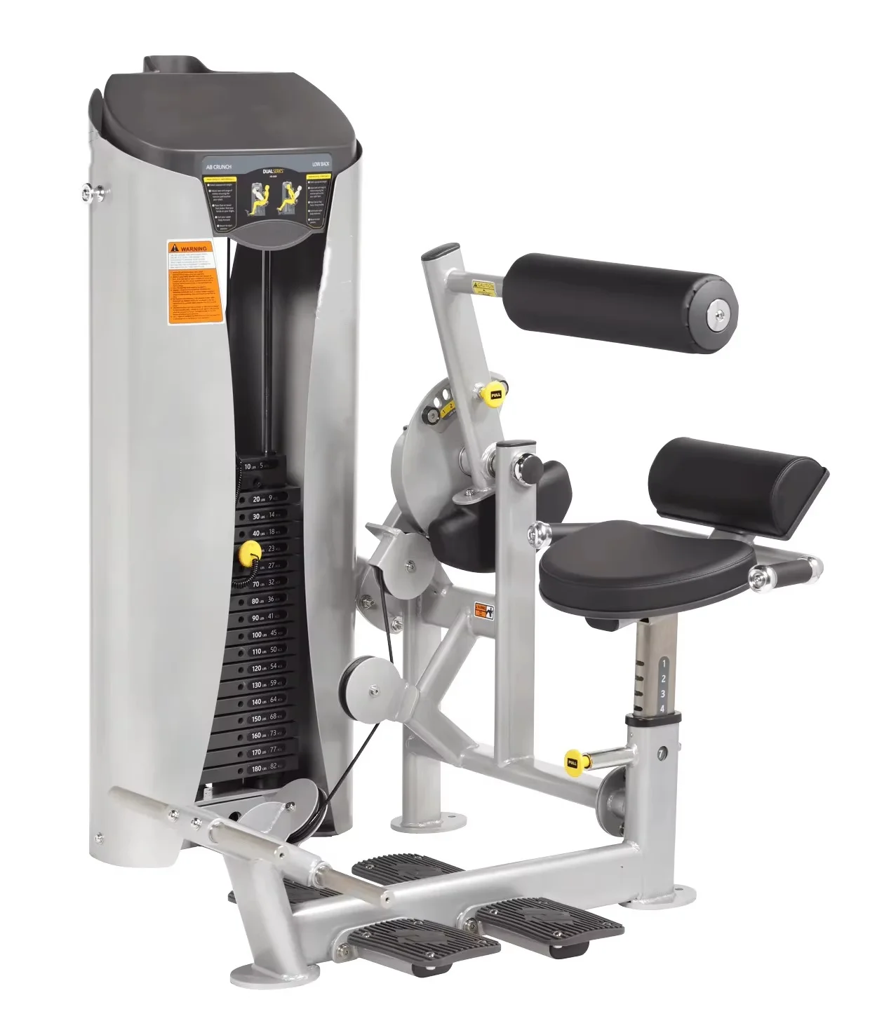 Hotsale Dual Function Gym Pin Loaded Fitness Equipment Selectorzied Machine Factory Sales ab Dominal Crunch/low Back for Gym